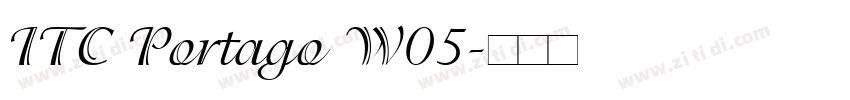 ITC Portago W05字体转换